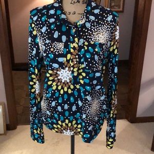Tory Burch 100% silk blouse size XL